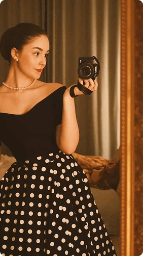 Vintage style woman